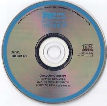 CD Gioacchino Rossini: Quatre Mediants, Quatre Hors-D'Oeuvre