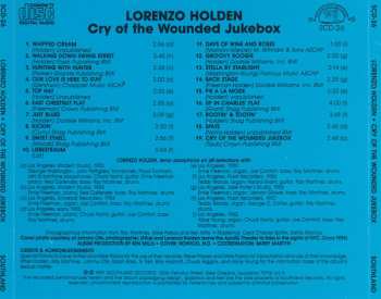 CD Lorenzo Holden: Cry Of The Wounded Jukebox