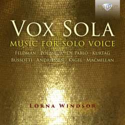 Album Lorna Windsor: Vox Sola: Music For Solo Voice