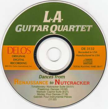 CD Los Angeles Guitar Quartet: Dances From Renaissance To Nutcracker