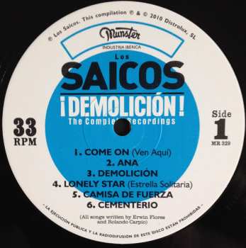 LP Los Saicos: ¡Demolición! The Complete Recordings