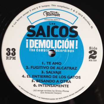 LP Los Saicos: ¡Demolición! The Complete Recordings