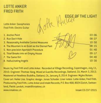 CD Fred Frith: Edge Of The Light