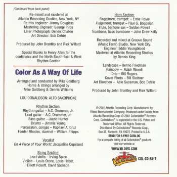 CD Lou Donaldson: A Different Scene • Color As A Way Of Life