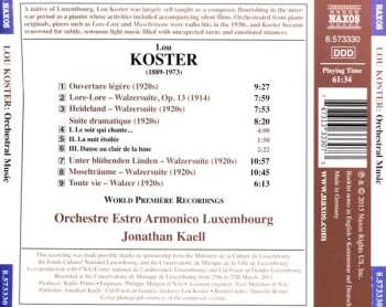 CD Lou Koster: Suite Dramatique - Ouverture Légère - Waltz Suites