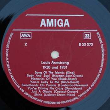 LP Louis Armstrong: 1928-1931