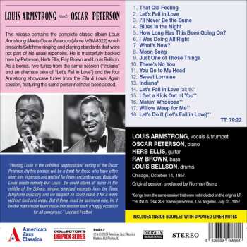 CD Louis Armstrong: Louis Armstrong Meets Oscar Peterson DIGI