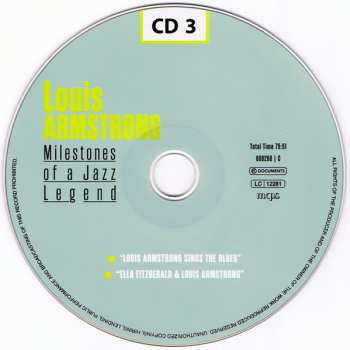 10CD/Set di cofanetti Louis Armstrong: Milestones Of A Jazz Legend