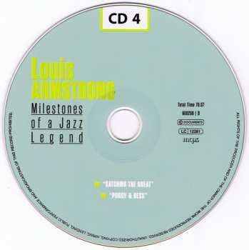10CD/Set di cofanetti Louis Armstrong: Milestones Of A Jazz Legend