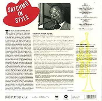 LP Louis Armstrong: Satchmo In Style LTD