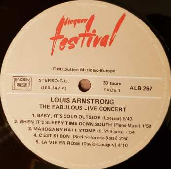 4LP/Set di cofanetti Louis Armstrong: The Two Greatest Concerts