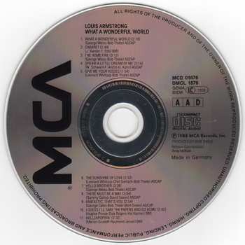 CD Louis Armstrong: What A Wonderful World