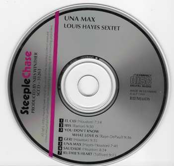 CD Louis Hayes Sextet: Una Max