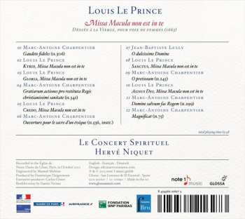 CD Hervé Niquet: Missa Macula Non Est In Te