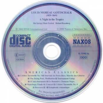 CD Louis Moreau Gottschalk: A Night In The Tropics