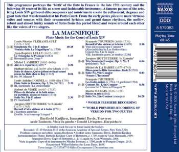CD Jean-Baptiste Lully: La Magnifique: Flute Music For The Court Of Louis XIV