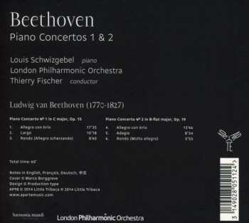 CD Ludwig van Beethoven: Piano Concertos 1 & 2