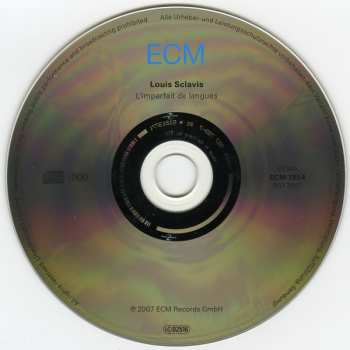 CD Louis Sclavis: L'Imparfait Des Langues