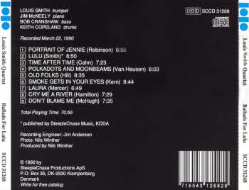 CD Louis Smith Quartet: Ballads For Lulu