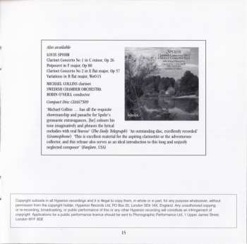 CD Louis Spohr: Clarinet Concertos Nos. 3 & 4