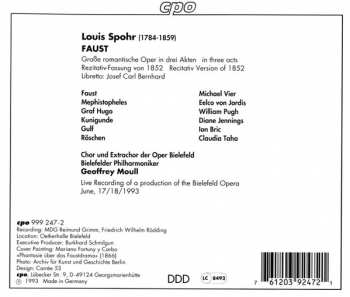 2CD Louis Spohr: Faust - Recitativ Version of 1852