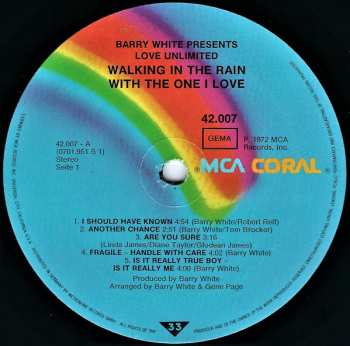 LP Love Unlimited: Walking In The Rain With The One I Love