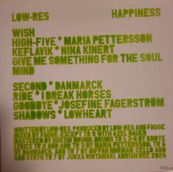 LP Low Res: Happiness CLR | NUM