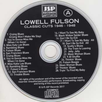 4CD/Set di cofanetti Lowell Fulson: Classic Cuts 1946-1953