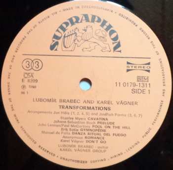 LP Lubomír Brabec: Transformations