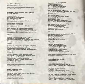 CD Lucinda Williams: Car Wheels On A Gravel Road