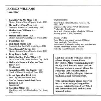 CD Lucinda Williams: Ramblin'
