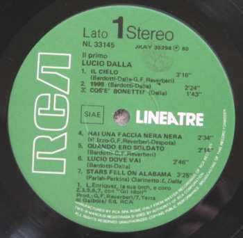 LP Lucio Dalla: Il Primo Lucio Dalla