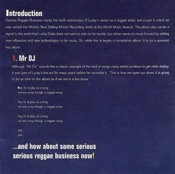 CD Lucky Dube: Serious Reggae Business