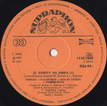 LP Miloslav Šimek: Ze Soboty Na Šimka (1)