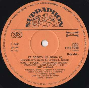 LP Miloslav Šimek: Ze Soboty Na Šimka (1)