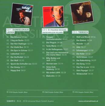 3CD/Set di cofanetti Ludwig Hirsch: Austro Klassiker hoch 3