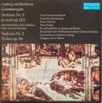2LP Ludwig van Beethoven: Sinfonie Nr. 9 D-moll Op. 125 (Mit Schlußchor Über Schillers Ode »An Die Freude«) / Sinfonie Nr. 2 D-dur Op. 36 