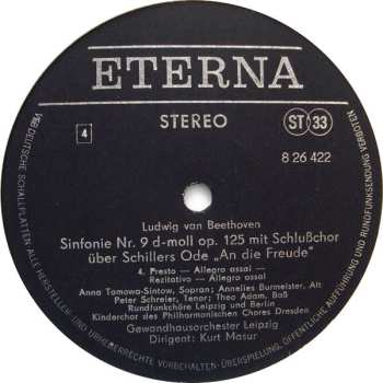 2LP Ludwig van Beethoven: Sinfonie Nr. 9 D-moll Op. 125 (Mit Schlußchor Über Schillers Ode »An Die Freude«) / Sinfonie Nr. 2 D-dur Op. 36 