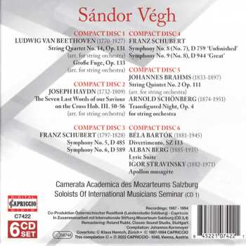 6CD/Set di cofanetti Ludwig van Beethoven: Beethoven • Haydn • Schubert • Brahms • Schönberg • Bartók • Berg • Stravinsky