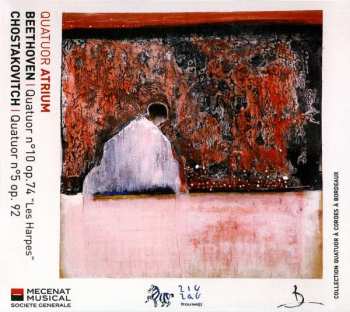 CD Ludwig van Beethoven: Beethoven: Quatuor No. 10, Op. 74 "Les Harpes" / Chostakovitch: Quatuor No. 5 , Op. 92