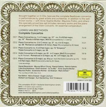 5CD/Set di cofanetti Ludwig van Beethoven: Complete Concertos