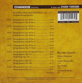 8CD/Set di cofanetti Ludwig van Beethoven: Complete String Quartets