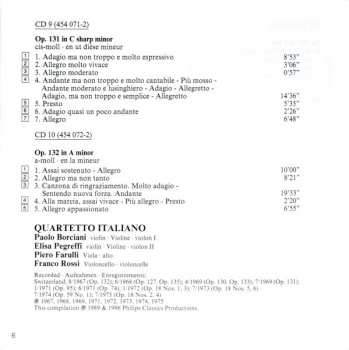 10CD/Set di cofanetti Ludwig van Beethoven: Complete String Quartets = Die Streichquartette - Les Quatuors À Cordes