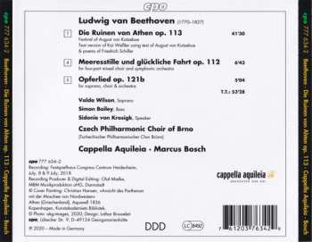 CD Ludwig van Beethoven: Die Ruinen Von Athen / Meeresstille Und Glückliche Fahrt / Opferlied