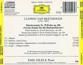 CD Ludwig van Beethoven: Hammerklavier-Sonate = Piano Sonata No.29 In B Flat Major = Sonate Pour Piano N° 29 En Si Bémol Majeur Op.106