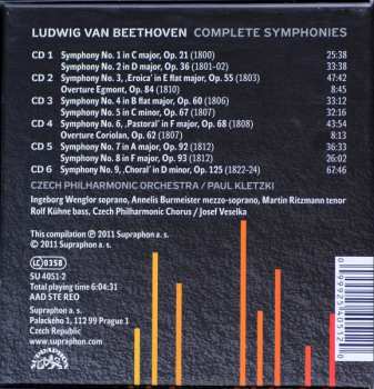 6CD/Set di cofanetti The Czech Philharmonic Orchestra: Symphonies