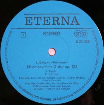 2LP Ludwig van Beethoven: Missa Solemnis D-dur Op. 123