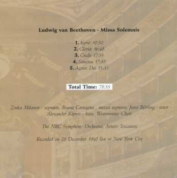 CD Ludwig van Beethoven: Missa Solemnis