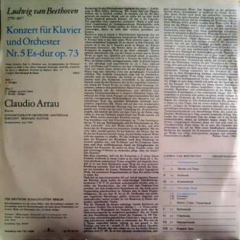 LP Ludwig van Beethoven: Konzert Für Klavier Und Orchester Nr. 5 Es-dur Op. 73