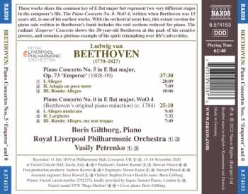 CD Ludwig van Beethoven: Piano Concerto Nos. 5 'Emperor' and 0